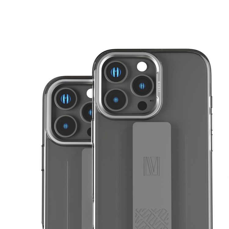 Levelo Silicone Grip Case iPhone 16 Pro - Impact Resistant, Gray
