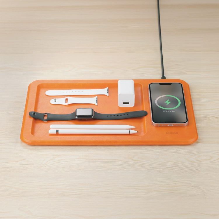 Green Lion Wireless Charging Pad GNMSPADWIRGY - 15W, Orange