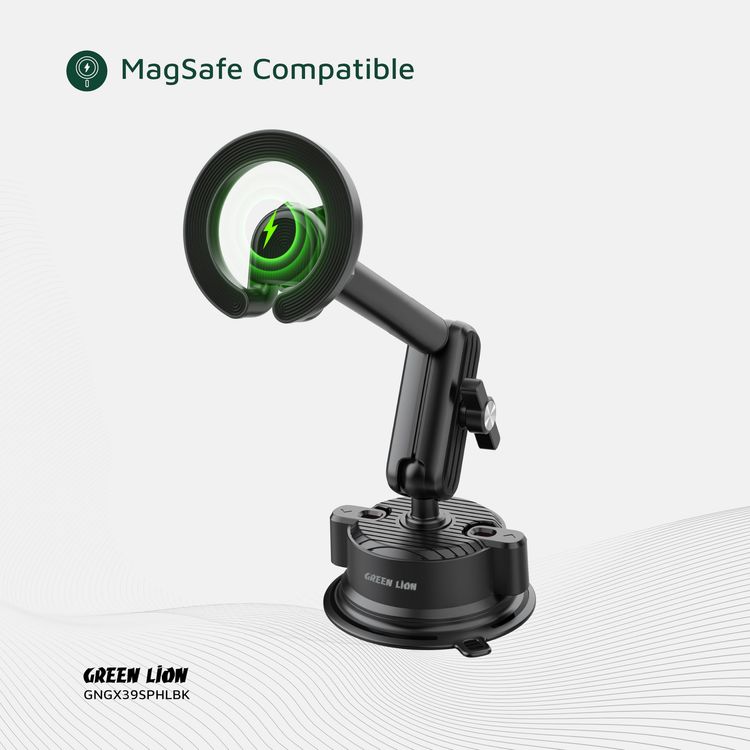Green Lion Phone Holder GX-39 - MagSafe Compatible, Black