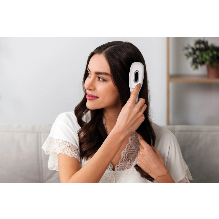 Porodo Scalp Massager PDFLSTF1WH - Light Therapy 3-Mode, Rechargeable White