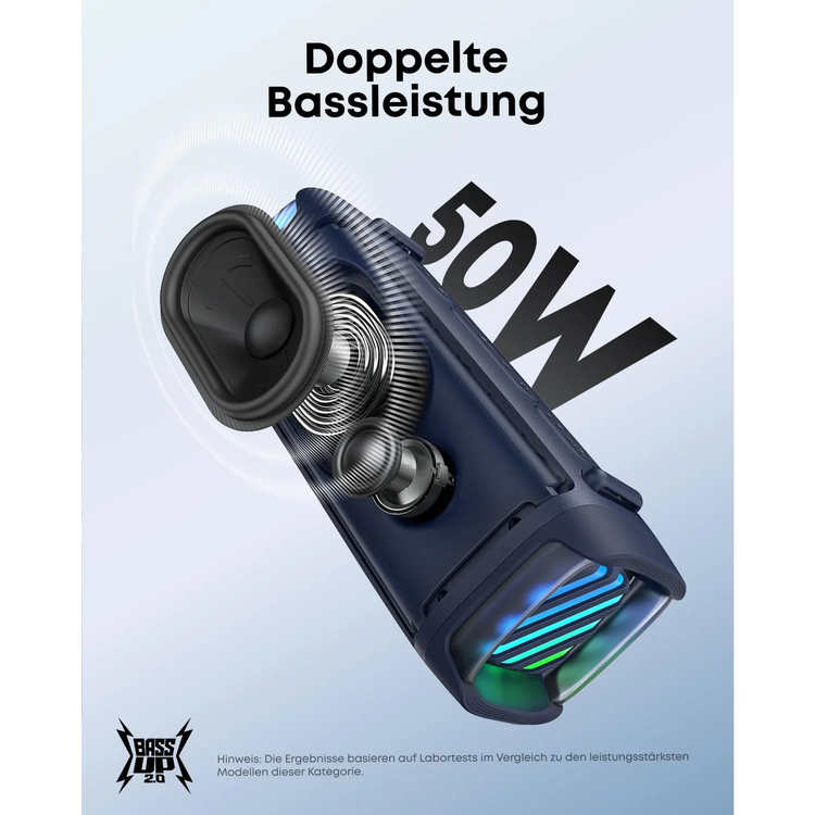 Soundcore Portable Speaker Boom 3i - Waterproof IP68, Blue