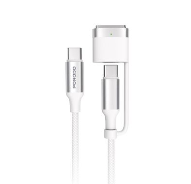Porodo Charging Cable PDCBL0034BK - 4-in-1 Braided, 1M, B...