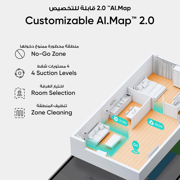 eufy مكنسة روبوت L60 Hybrid - محطة تفريغ ذاتي، أسود