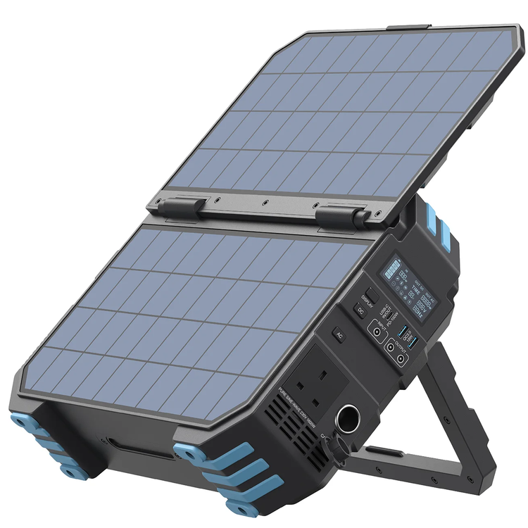 Powerology مولد طاقة شمسية محمول HELIO 1600W - أسود