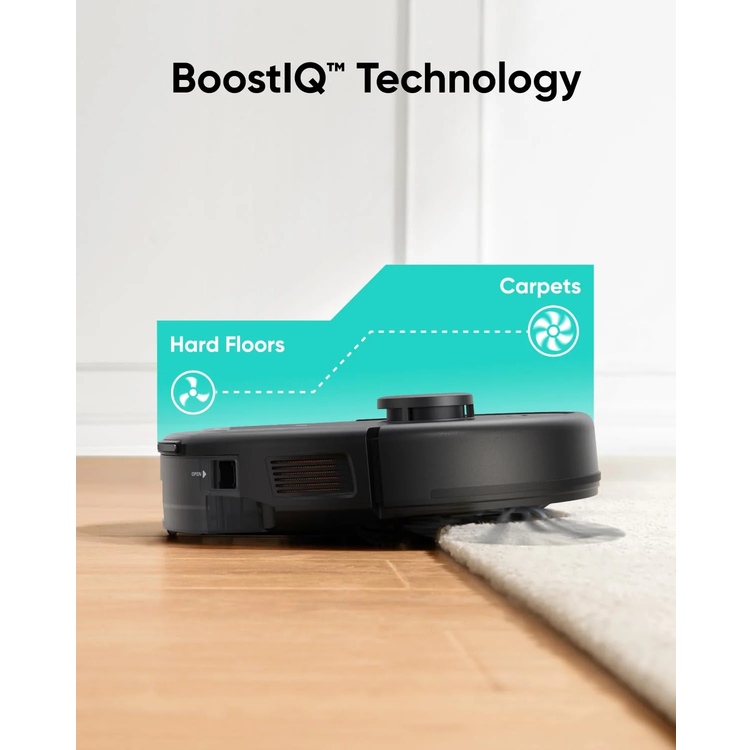 eufy مكنسة كهربائية L60 Hybrid - تفريغ ذاتي، أسود