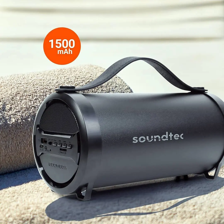 Porodo Bluetooth Speaker Soundtec PD-STCHSP-BK - 10W, Black