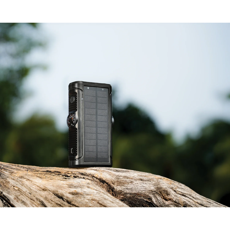 Powerology Solar Power Bank HELIO LUX PPBCHAW53BK - 20000mAh, Black