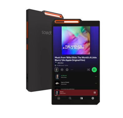 Porodo Music Player Pod Pro PD-STWLEP049-BK - 4" Display,...