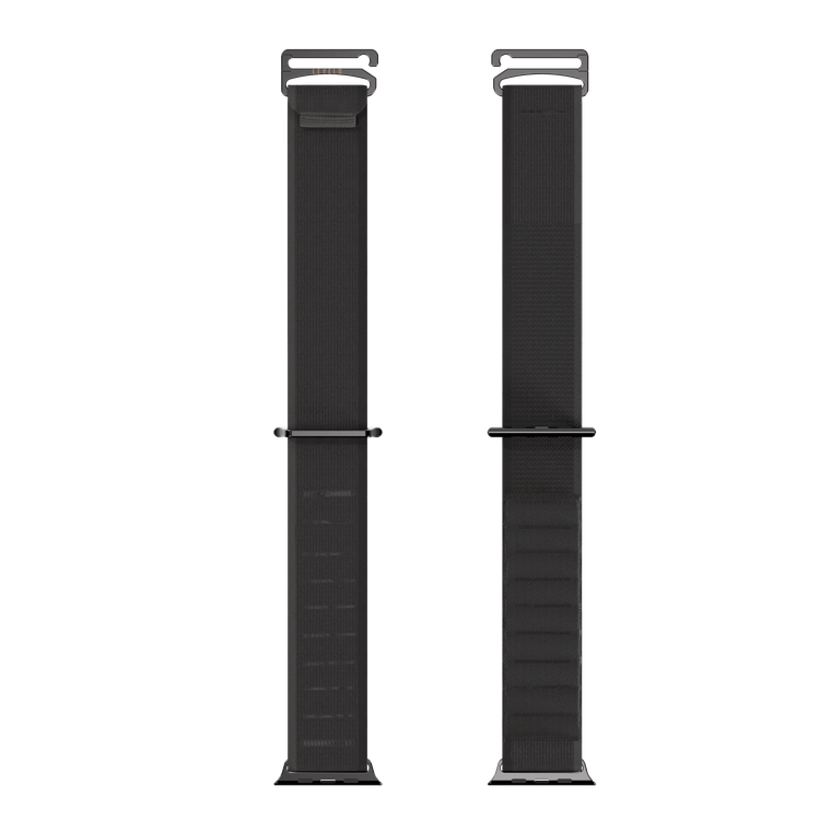 Levelo Watch Strap Malo LVLMLOWS49BK - Nylon, Black, Adjustable Fit