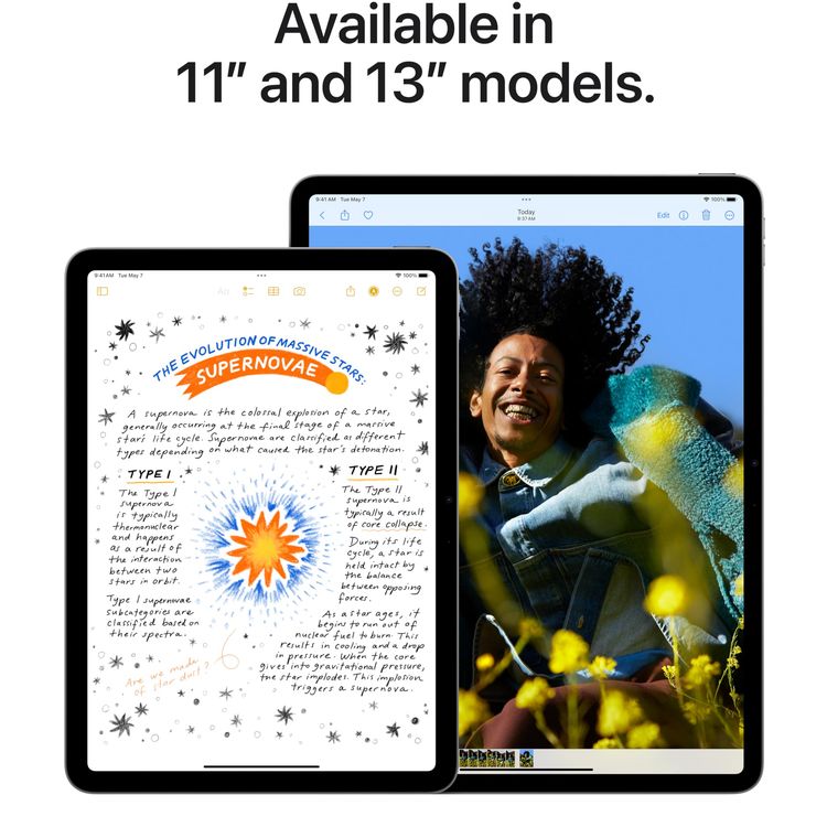 Apple iPad Air 13" (M2), 1TB, 5G Cellular + WiFi - Starlight