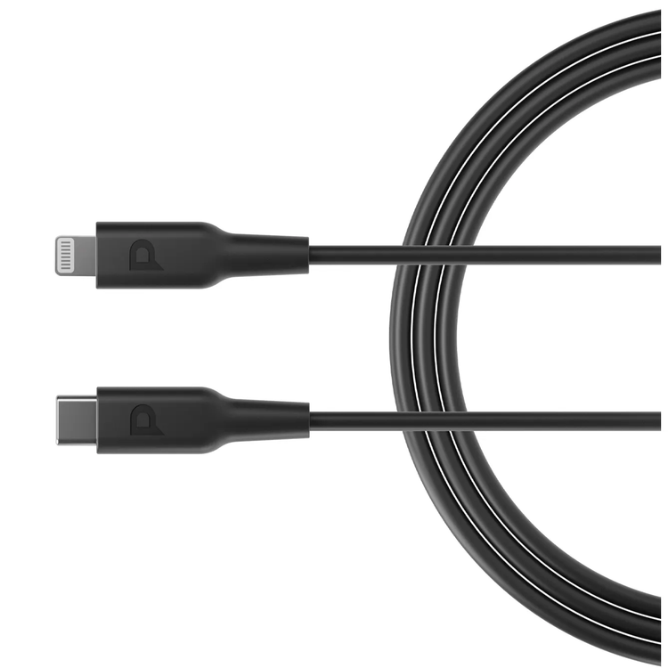 Powerology USB-C to Lightning PD Cable P3BCLBK - 3m, Black