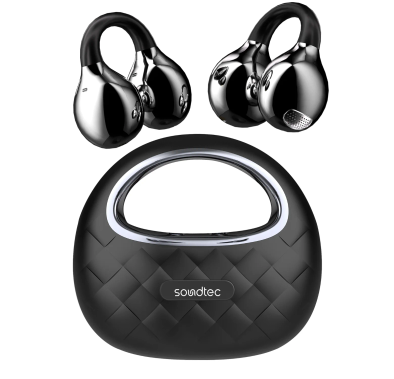 Porodo Wireless Earbuds Vogue PDSTYX65BK - Open-Ear, Touc...