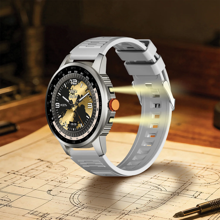 Green Lion Smart Watch GNFORCSW67SL - 1.52" IPS, Silver