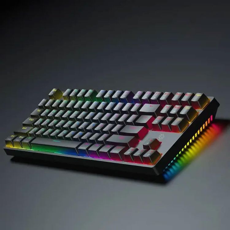 Porodo Mechanical Keyboard PDX220-RSW - Wireless TKL, Gateron Red, Black
