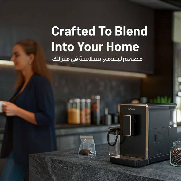 LePresso Coffee Machine LPCFFM0003-BK - Fully Automatic, Milk Frother, Black