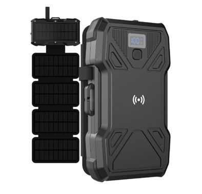 Green Lion Power Bank GNSOL5PN20BK - 20000mAh Solar, Wate...