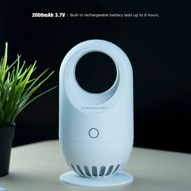 Powerology Portable Anti-Mosquito Lamp, UV Light Insect Trap - White