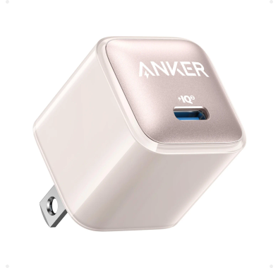 Anker Nano Pro Adapter, 30W GaN Fast Charger, PIQ 3.0 - Pink