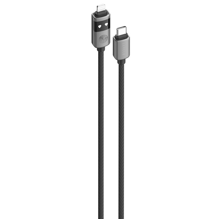 LEVELO Cable Type-C to Lightning LVLAG27W1MCLGY - 27W Fast Charge, Grey