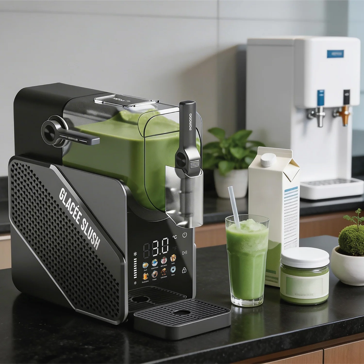 Porodo GLACÉE 2-in-1 Ice Cream & Slushie Maker, PDLFSTXRJGY - Black