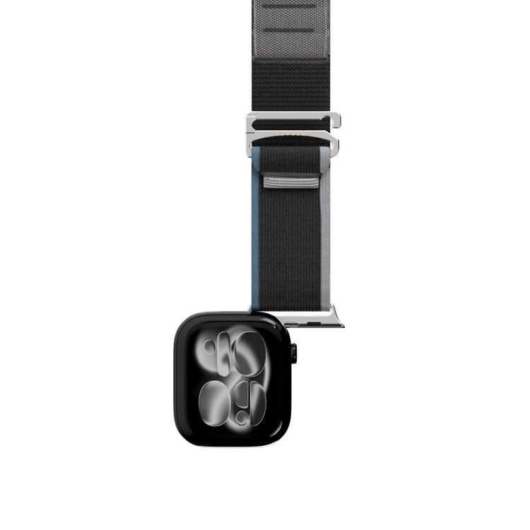 Levelo Watch Strap Malo LVLMLOWS49GY - Nylon, Gray