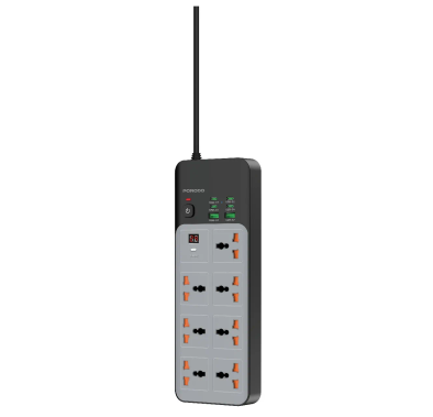 Porodo Power Strip PDFWCH099GY - 7 AC Outlets, 6 USB Port...
