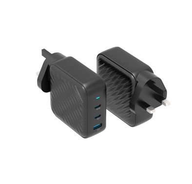 Powerology GaN Charger PWCUQC022 - 140W Dual PD, USB-A 18...