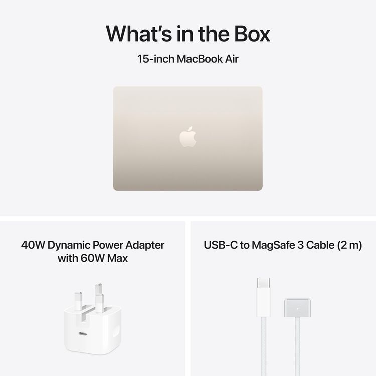 Apple MacBook Air 2026 - M5 Chip, 13-inch, 24GB RAM, 1TB SSD, Starlight