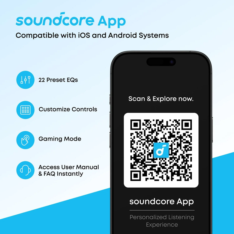 Soundcore R50i Wireless In-Ear Headphones - Blue