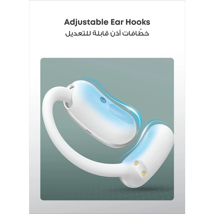 Soundcore AeroFit 2 AI Edition Open-Ear Headphones, Real-Time Translation - White