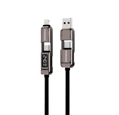 Porodo 4-in-1 Braided Cable PD240WDDGY - 240W Fast Chargi...