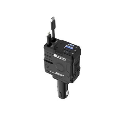 Porodo Car Charger & Audio Transmitter PDFWCH029BK - PD 3...