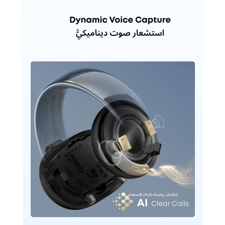 Soundcore AeroClip Open-Ear Earbuds A3388H31 - Black