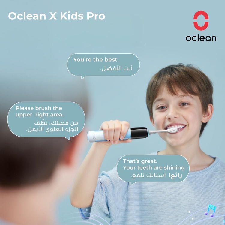Oclean X Kids Pro Electric Toothbrush, Musical - Blue