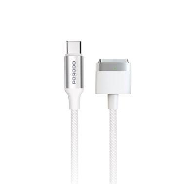 Porodo Charging Cable PDCBL0039WH - 2-in-1 240W PD MagSaf...