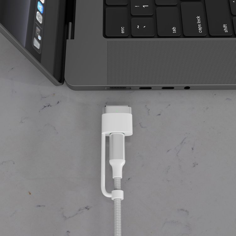 Porodo Charging Cable PDCBL0034BK - 4-in-1 Braided, 1M, Black