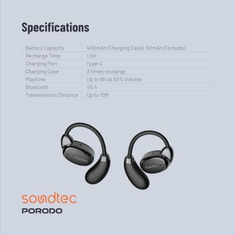 Porodo Portable Gala Speaker PD-STWLEP029-BK - 24W Bluetooth, Dual Mic, RGB Light