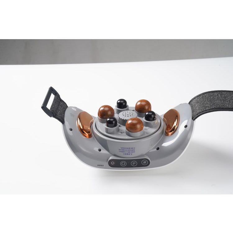 Porodo Seat Massager PD-LSNBMS-DKGY - Neck & Back Heat Therapy, Remote Control, Dark Gray