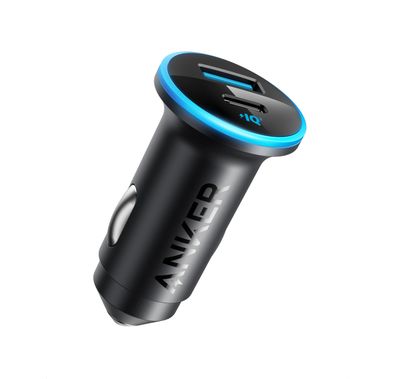 Anker Car Charger A2735H11 - 52.5W Dual-Port, Black