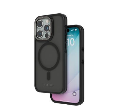 LEVELO Case iPhone 15 Pro Max - Rouge, Black
