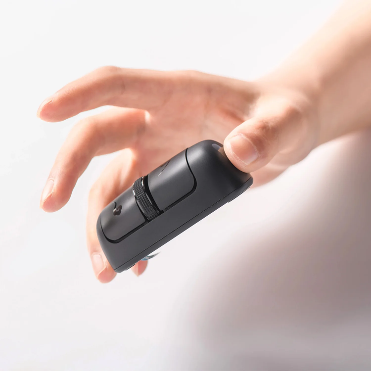 Porodo Wireless Mouse PD-WHRMS-BK - 2.4GHz, 2000 DPI, Black