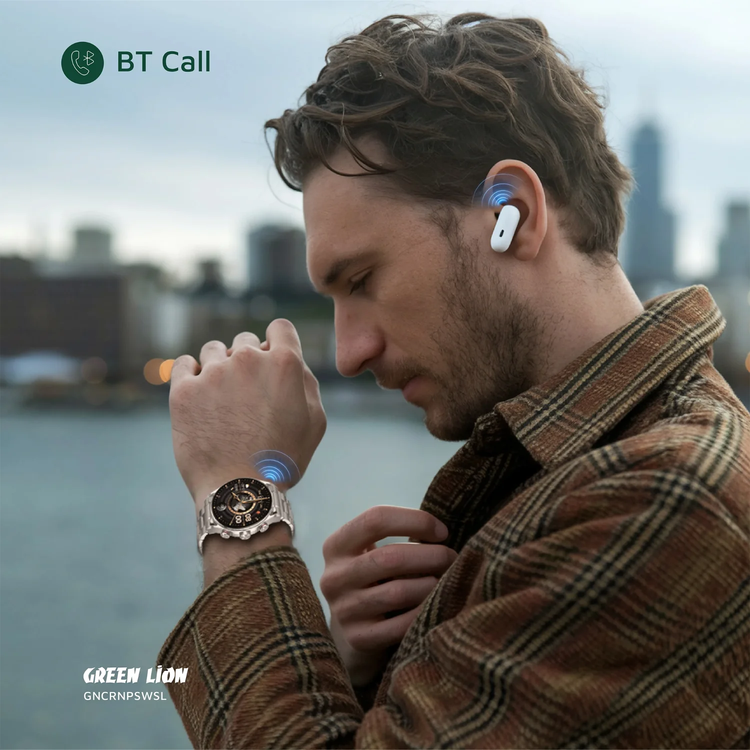 Green Lion Smart Watch Chrono Pro - IP68, Silver