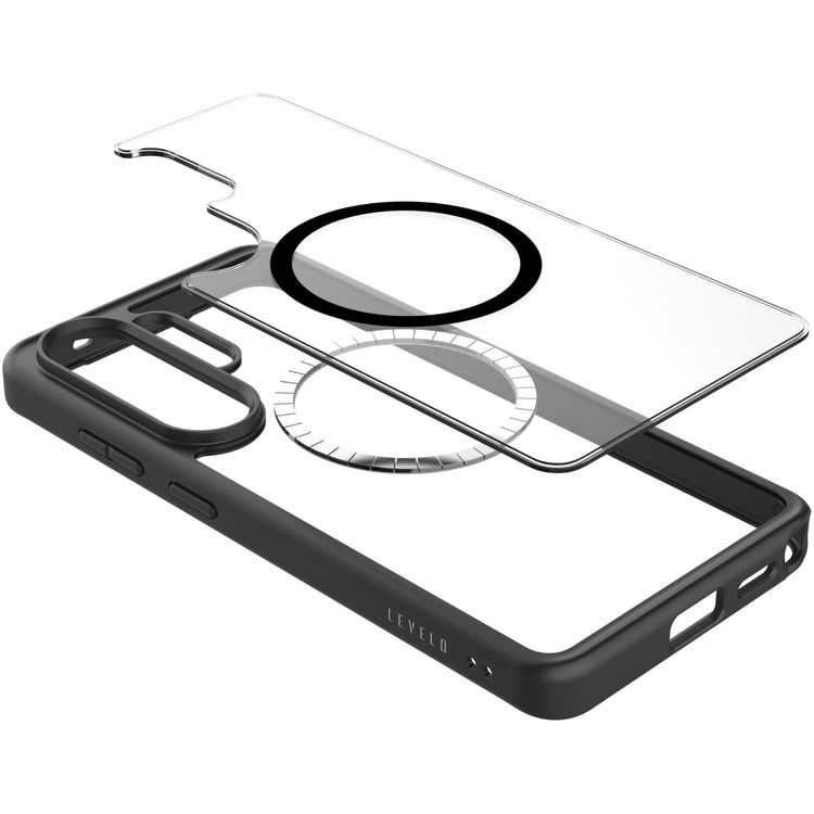 LEVELO Case Samsung Galaxy S26 Ultra - Shockproof Bumper, Black