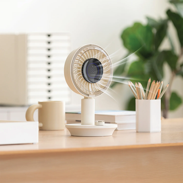 Green Lion مروحة مكتبية Viora Air GNPF7VIRFANWH - USB-C، أبيض