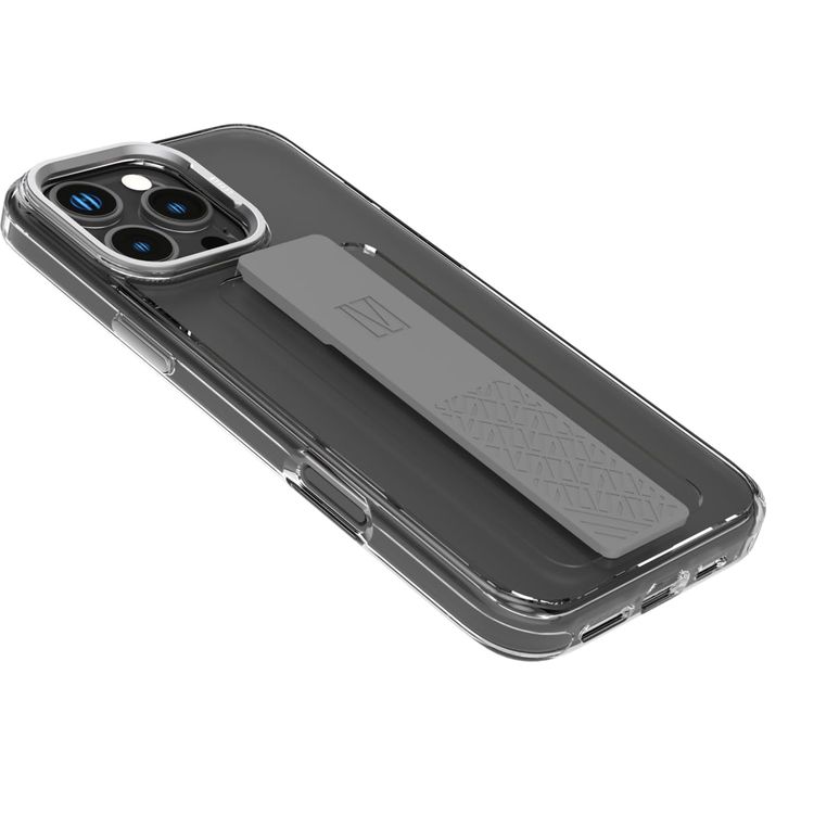Levelo Silicone Grip Case iPhone 16 Pro - Impact Resistant, Gray